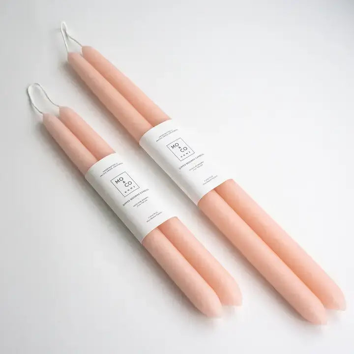 100% Beeswax Dipped Taper Candles | All Natural, Handmade: Burgundy / Large (14" Long)