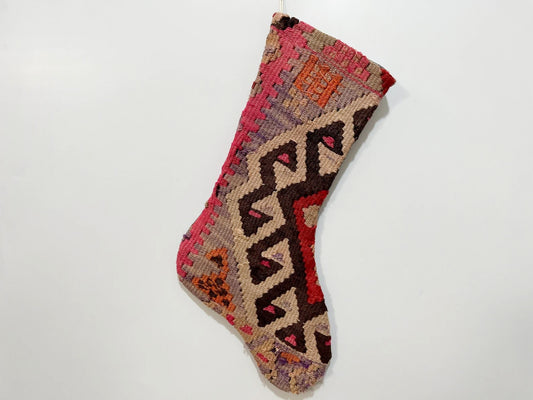 No. S113 - Vintage Turkish Rug Christmas Stocking (Preorder)