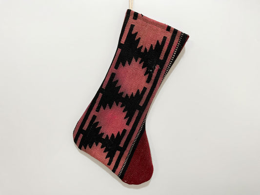 No. S155 - Vintage Turkish Rug Christmas Stocking