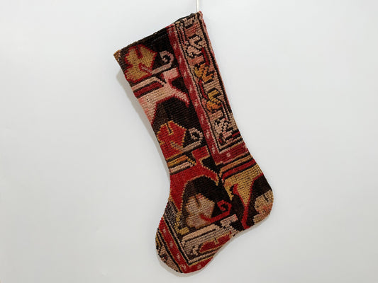 No. S115 - Vintage Turkish Rug Christmas Stocking (Preorder)