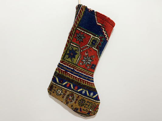 No. S157 - Vintage Turkish Rug Christmas Stocking (Preorder)