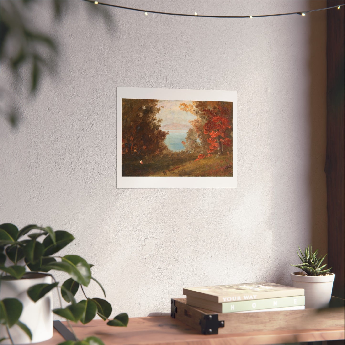 Woodland Scene in Autumn Giclée Print