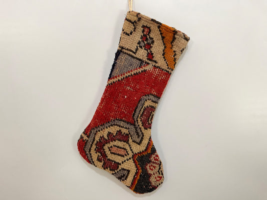 No. S158 - Vintage Turkish Rug Christmas Stocking (Preorder)