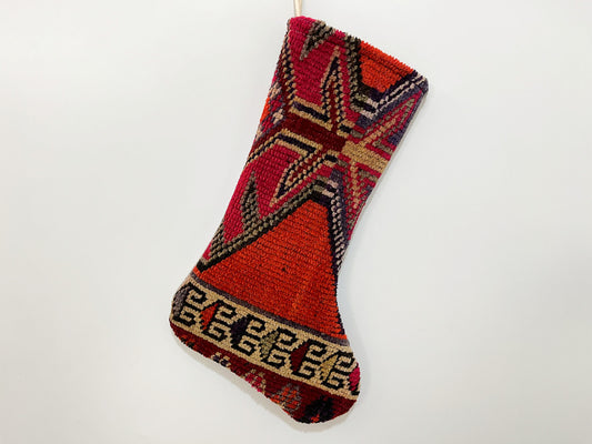 No. S159 - Vintage Turkish Rug Christmas Stocking