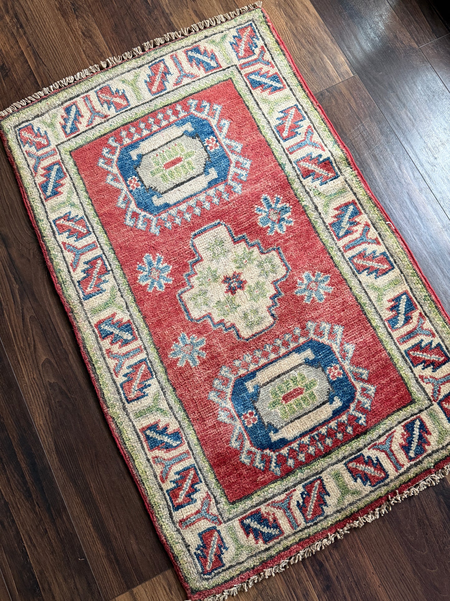 Vintage Afghan Mini Rug 2’x3.2' - No. 719