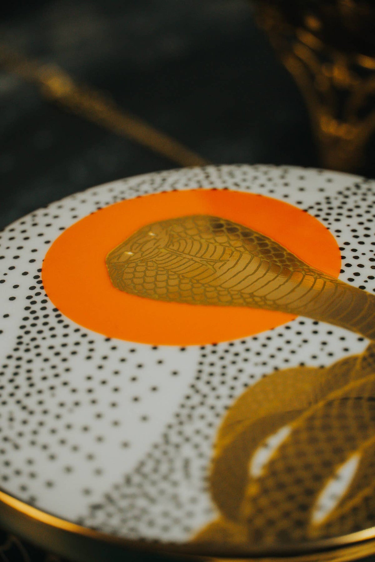 Cobra Dawn Ceramic Trinket Box