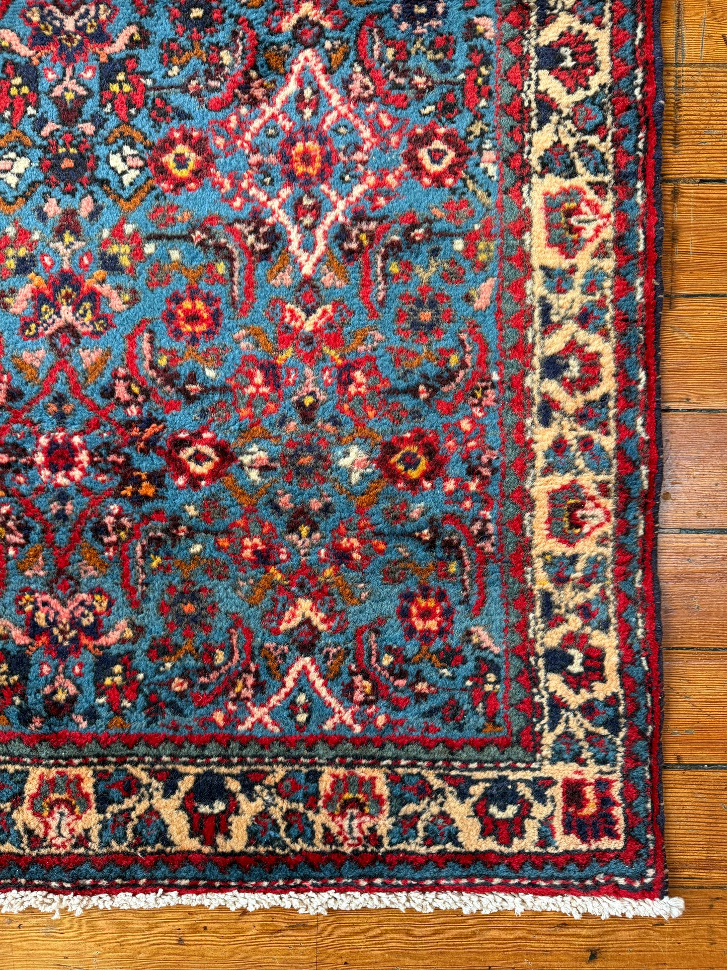 Vintage Persian Hamdan Area Rug No. A1197 - 2.9'x4.3'