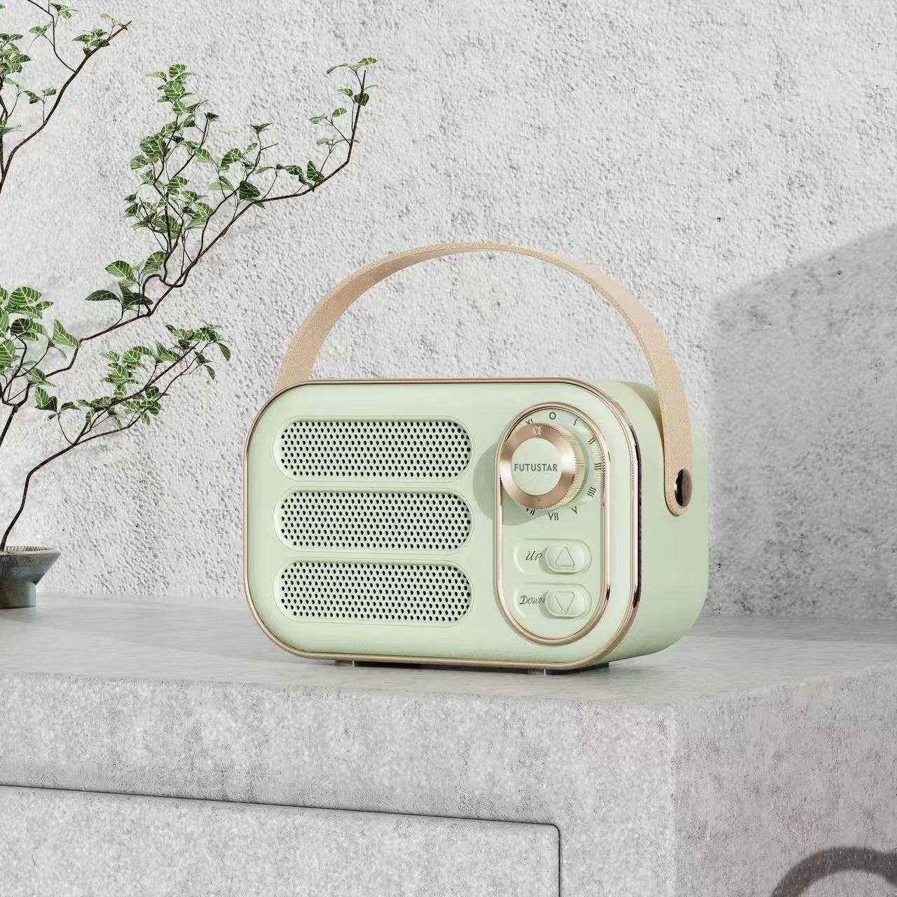 Vintage Bluetooth Speaker: White