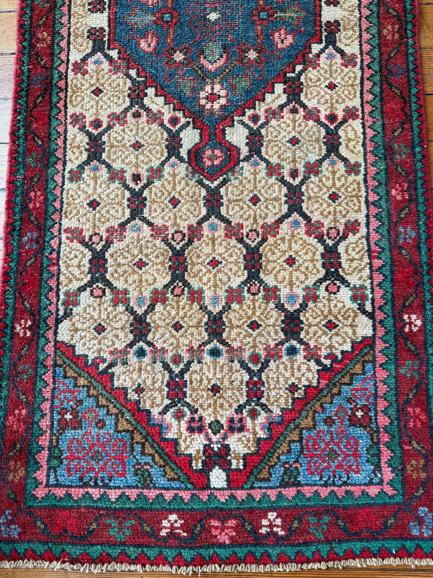 Reserved for Ellen - Vintage Persian Serab Runner Rug No. R1200 - 2.4' x 6.2'