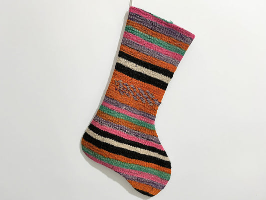 No. S121 - Vintage Turkish Rug Christmas Stocking