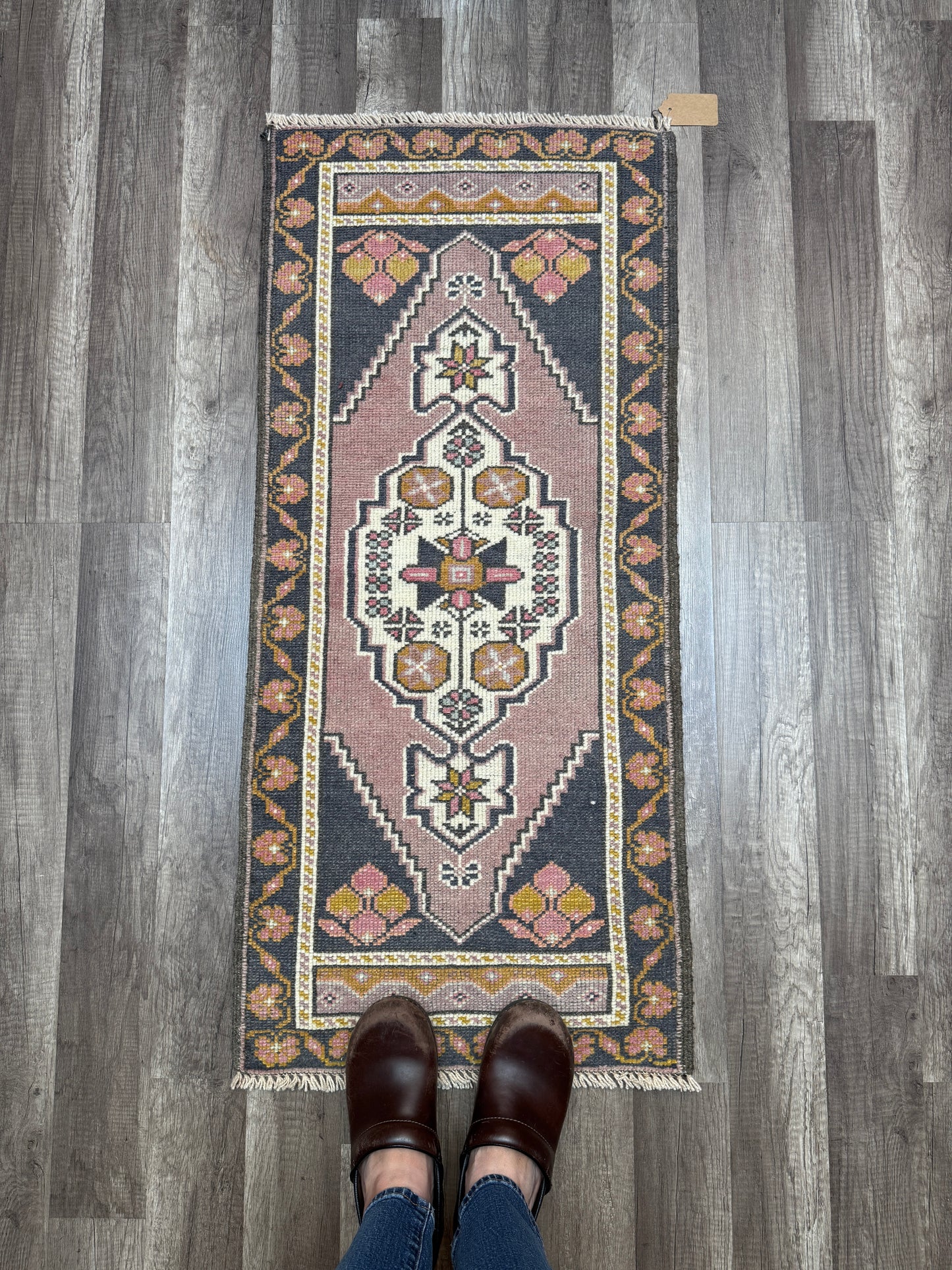 Vintage Turkish Mini Rug 1.6’x3.6' - No. 706