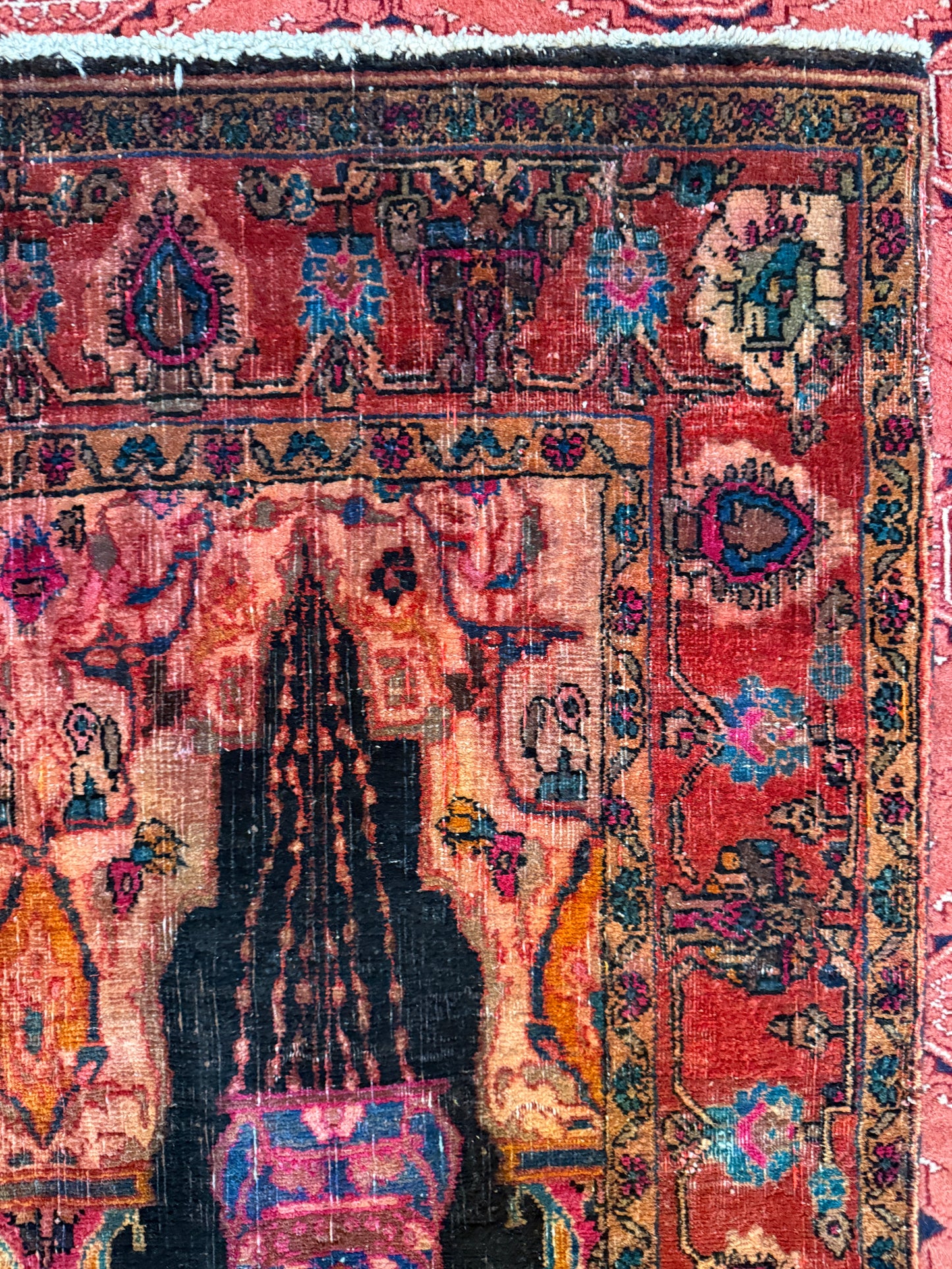 Vintage Persian Sarouk Area Rug No. A1194 -4.2'x6.5'