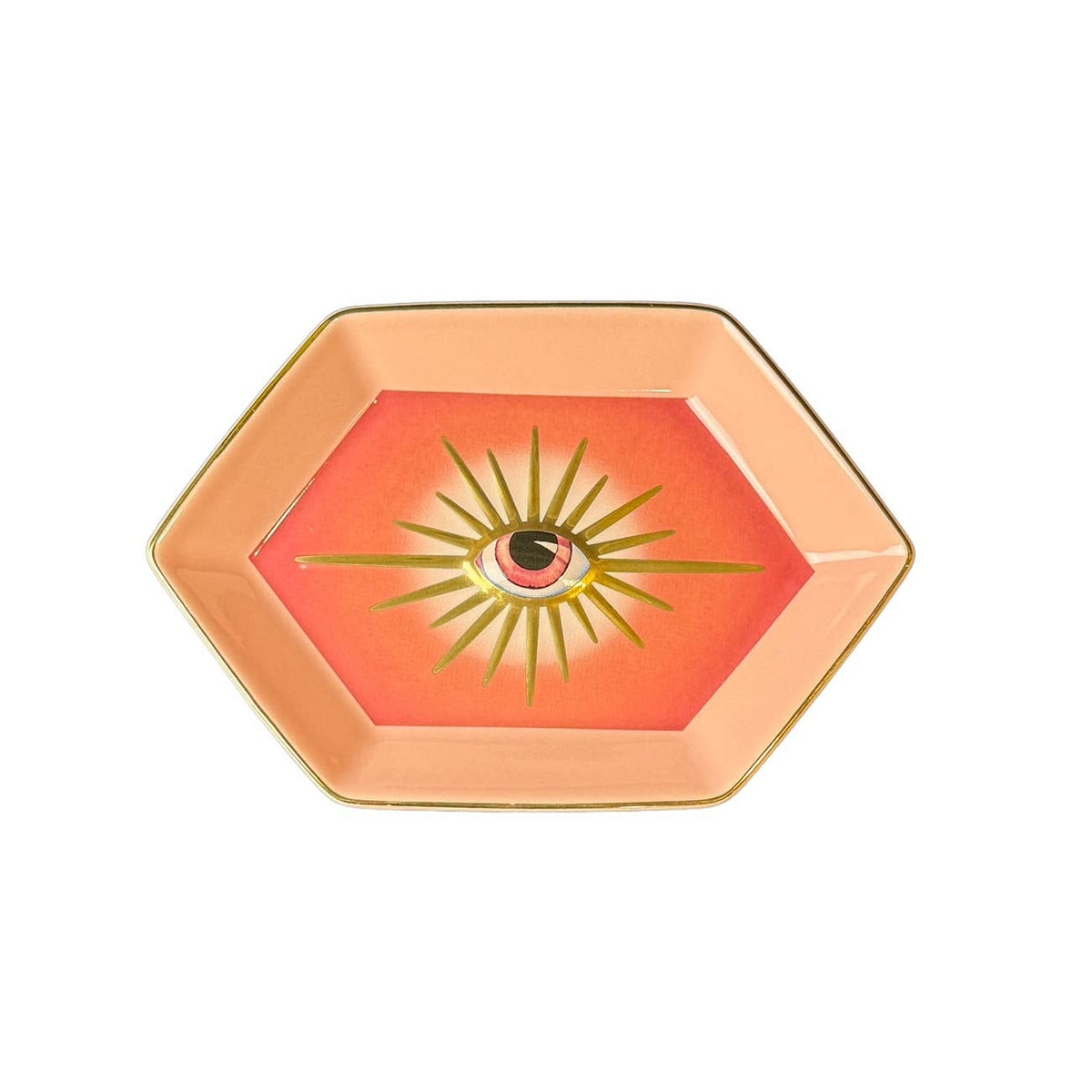 Evil Eye Trinket Dish Pink