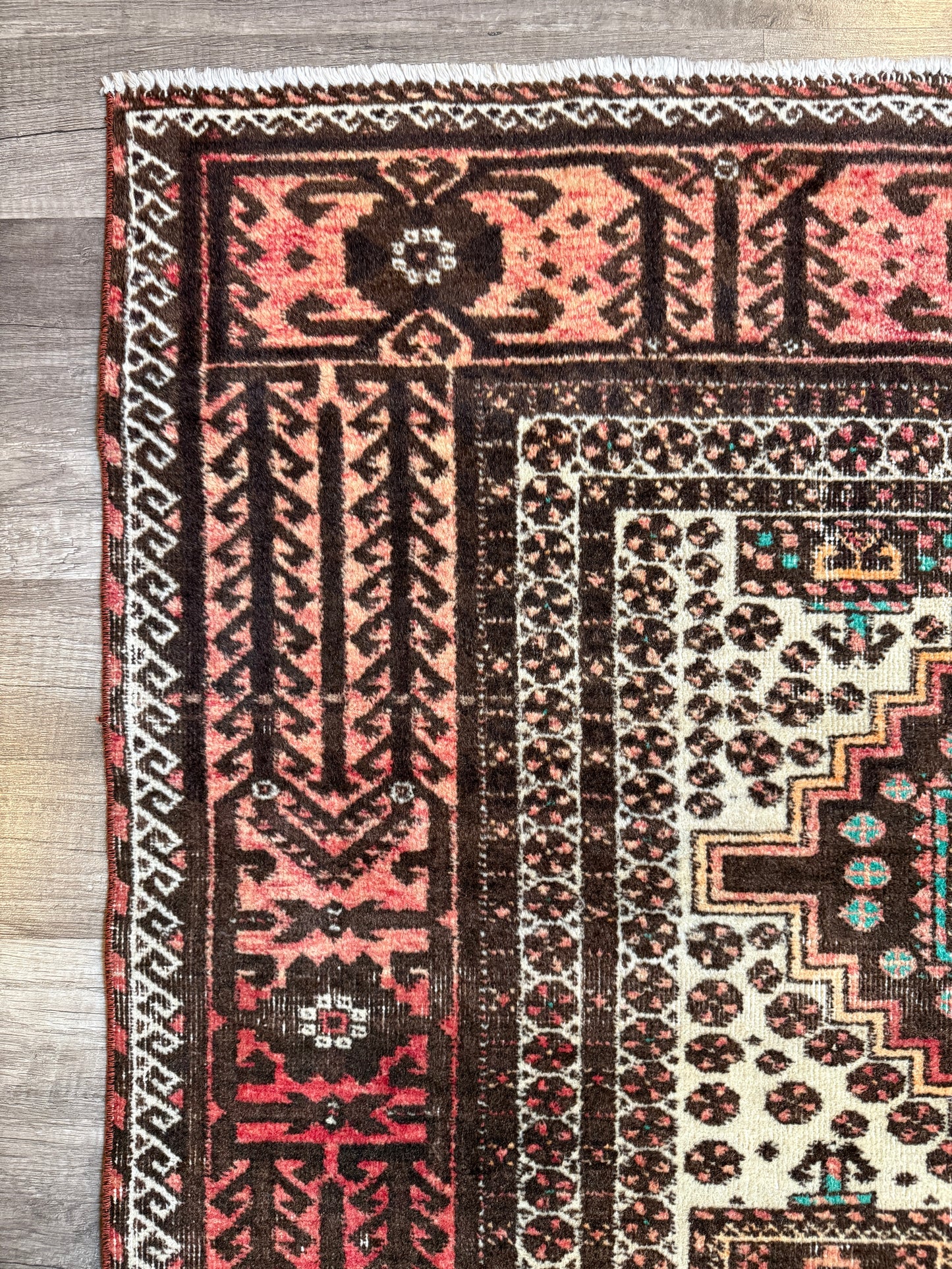 Vintage Turkish Rug No. A1214 - 3.4’x6.4’