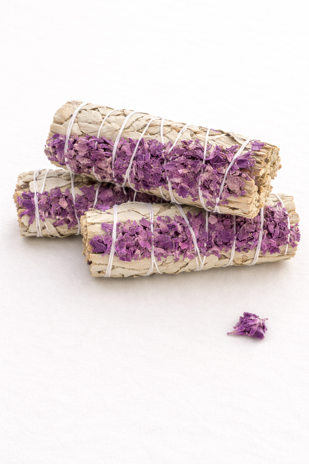 White Sage & Dried Lavender Smudge Sticks Bulk, Handcrafted