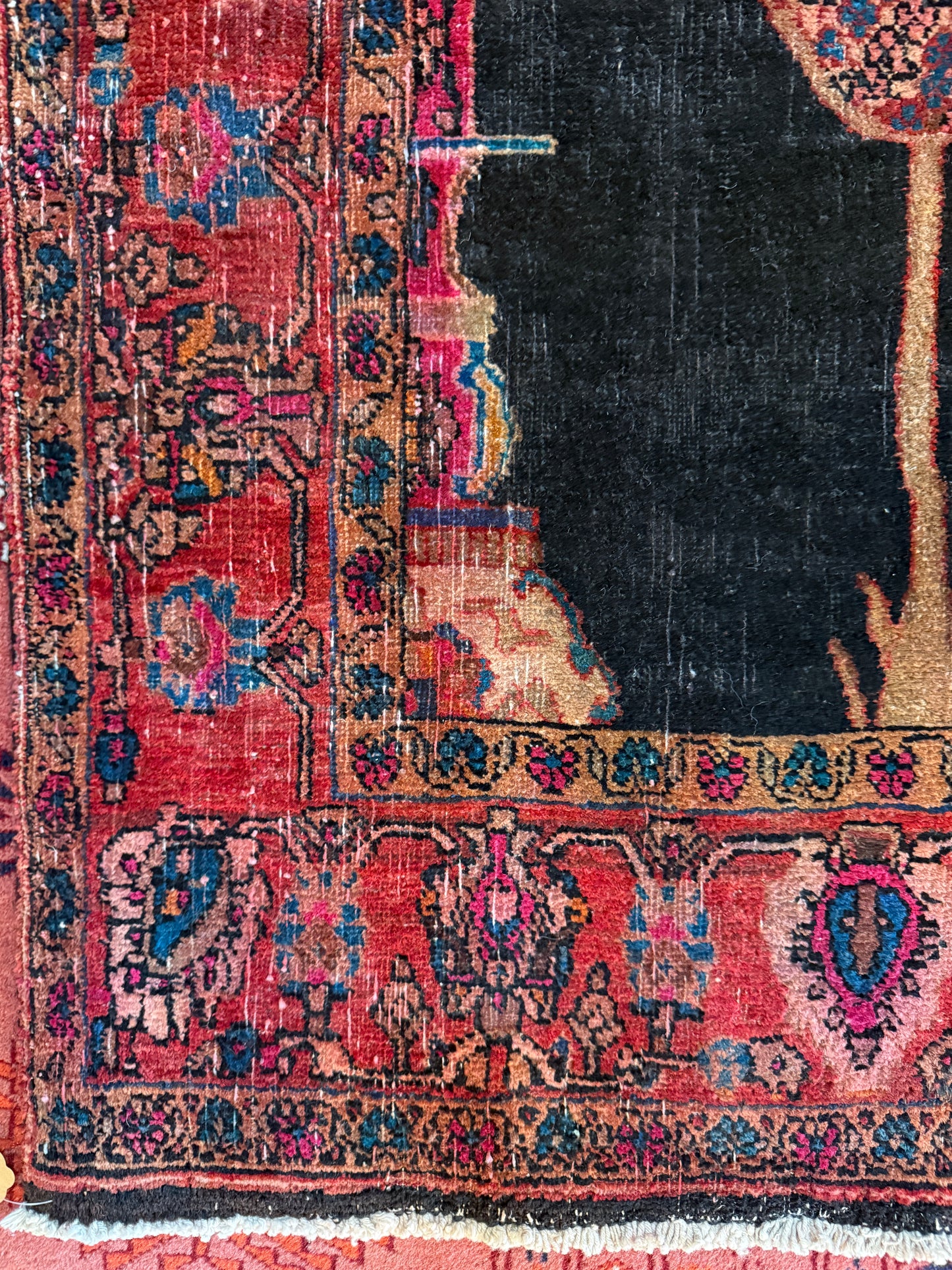 Vintage Persian Sarouk Area Rug No. A1194 -4.2'x6.5'