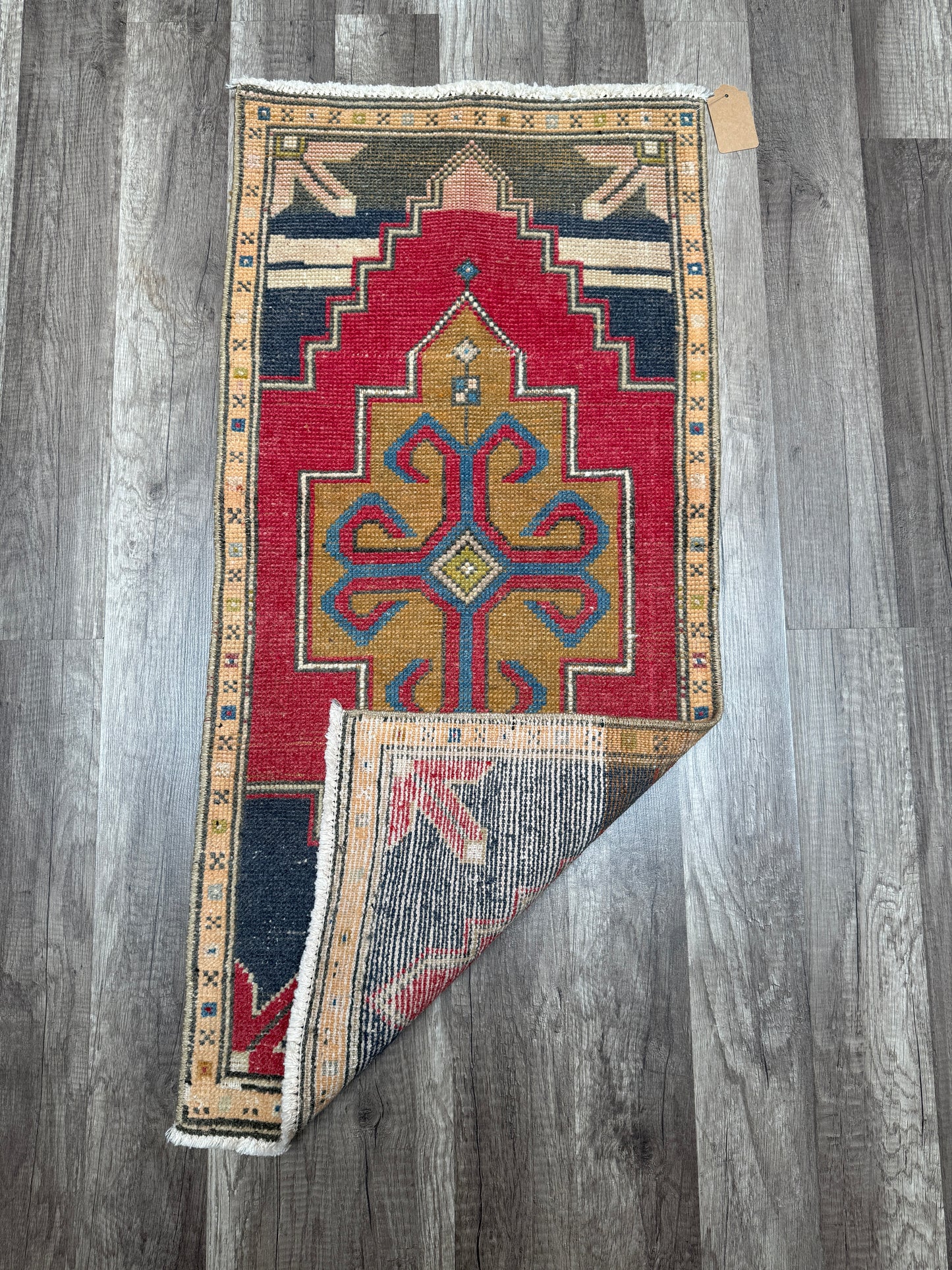 Vintage Turkish Mini Rug 1.5’x3.2' - No. 691