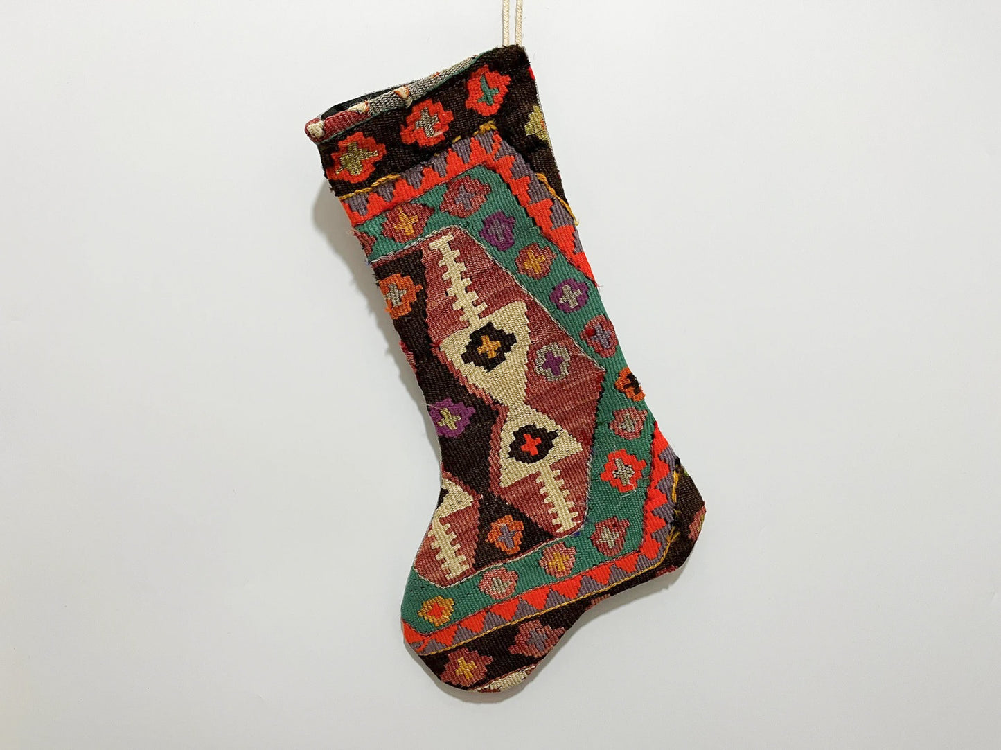 No. S129 - Vintage Turkish Rug Christmas Stocking (Preorder)