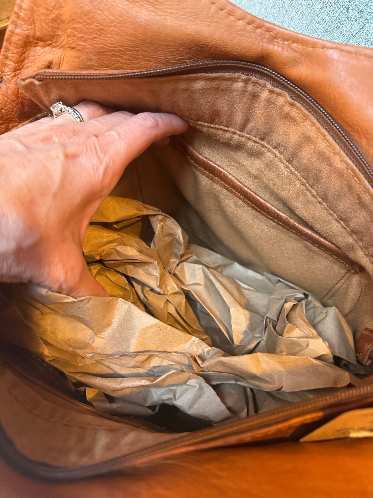 Handmade Woven Braided Leather bag Made in Morocco - No. BAG155