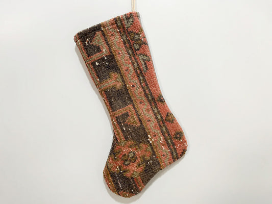 No. S145 - Vintage Turkish Rug Christmas Stocking