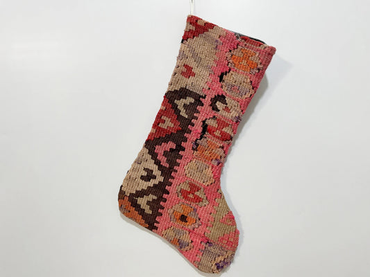 No. S130 - Vintage Turkish Rug Christmas Stocking