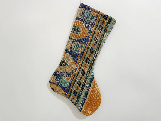 No. S131 - Vintage Turkish Rug Christmas Stocking