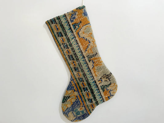 No. S134 - Vintage Turkish Rug Christmas Stocking