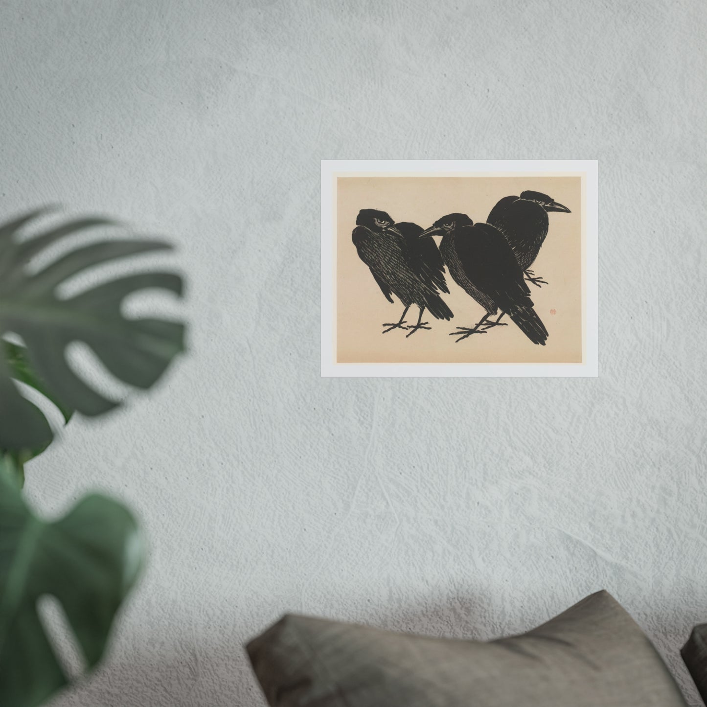 Drie kraaien Crows Giclée Print