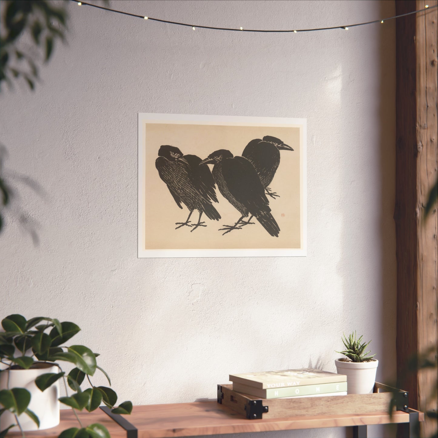 Drie kraaien Crows Giclée Print