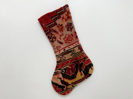 No. S140 - Vintage Turkish Rug Christmas Stocking (Preorder)