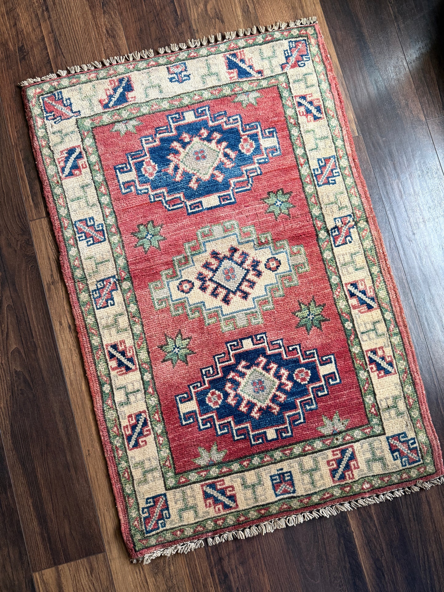 Vintage Afghan Mini Rug 2’x3.2' - No. 714
