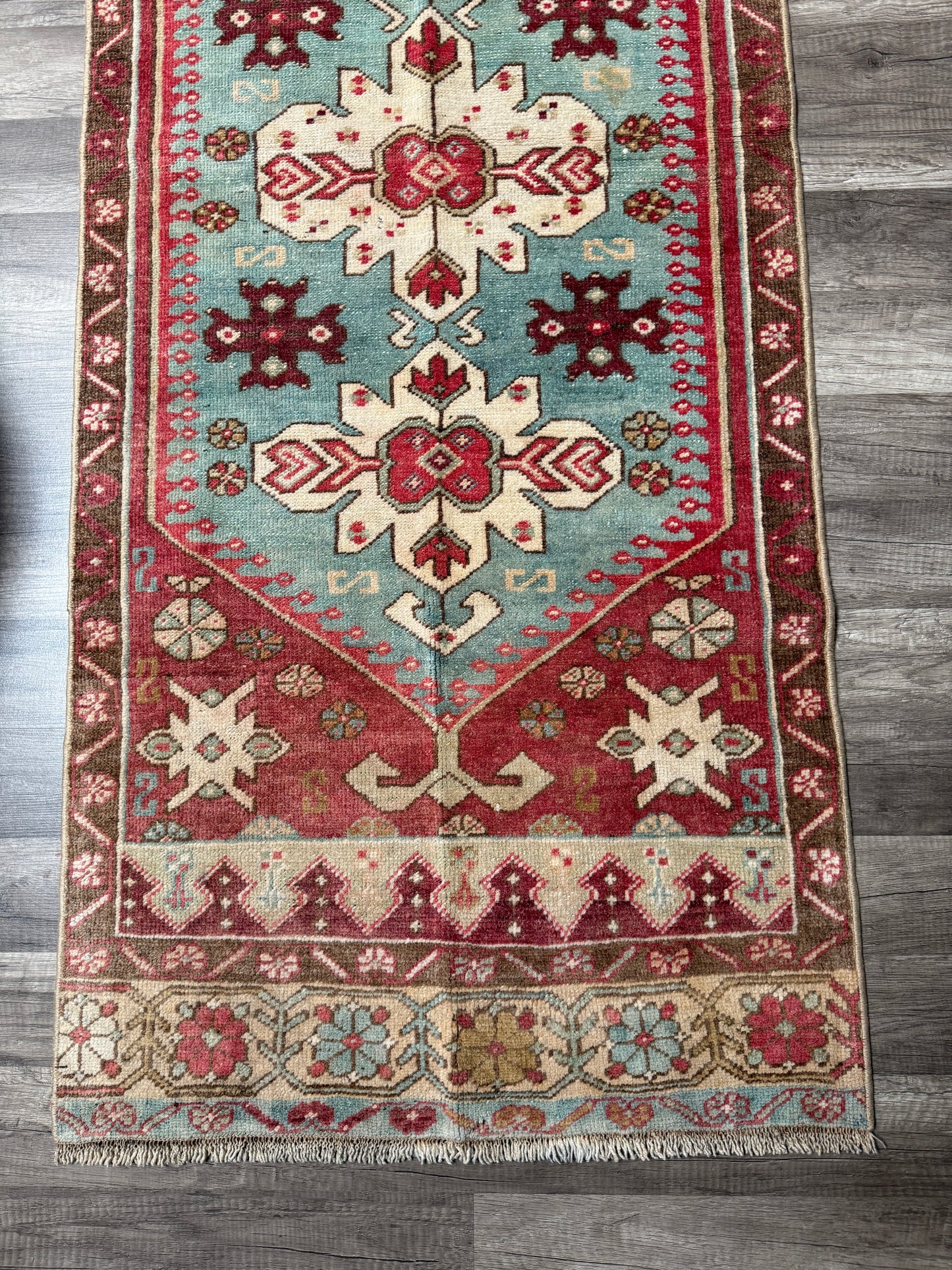 Vintage Turkish Rug No. R1216 - 2.4’x6.1’