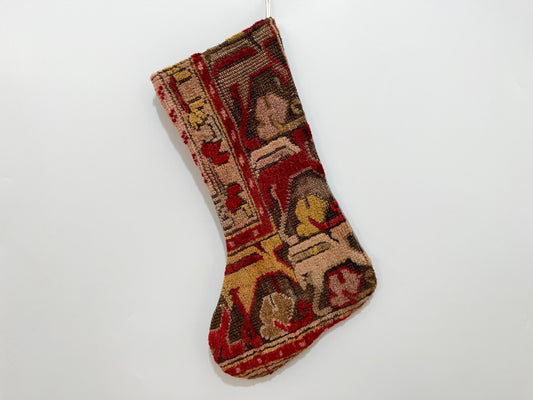 No. S142 - Vintage Turkish Rug Christmas Stocking (Preorder)