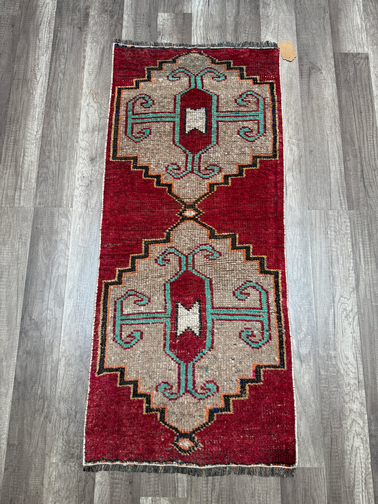Vintage Turkish Mini Rug 1.6’x3.7' - No. 688