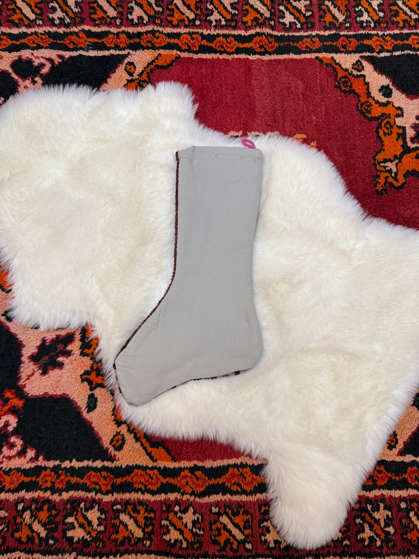 No. S236 - Vintage Turkish Rug Holiday Stocking