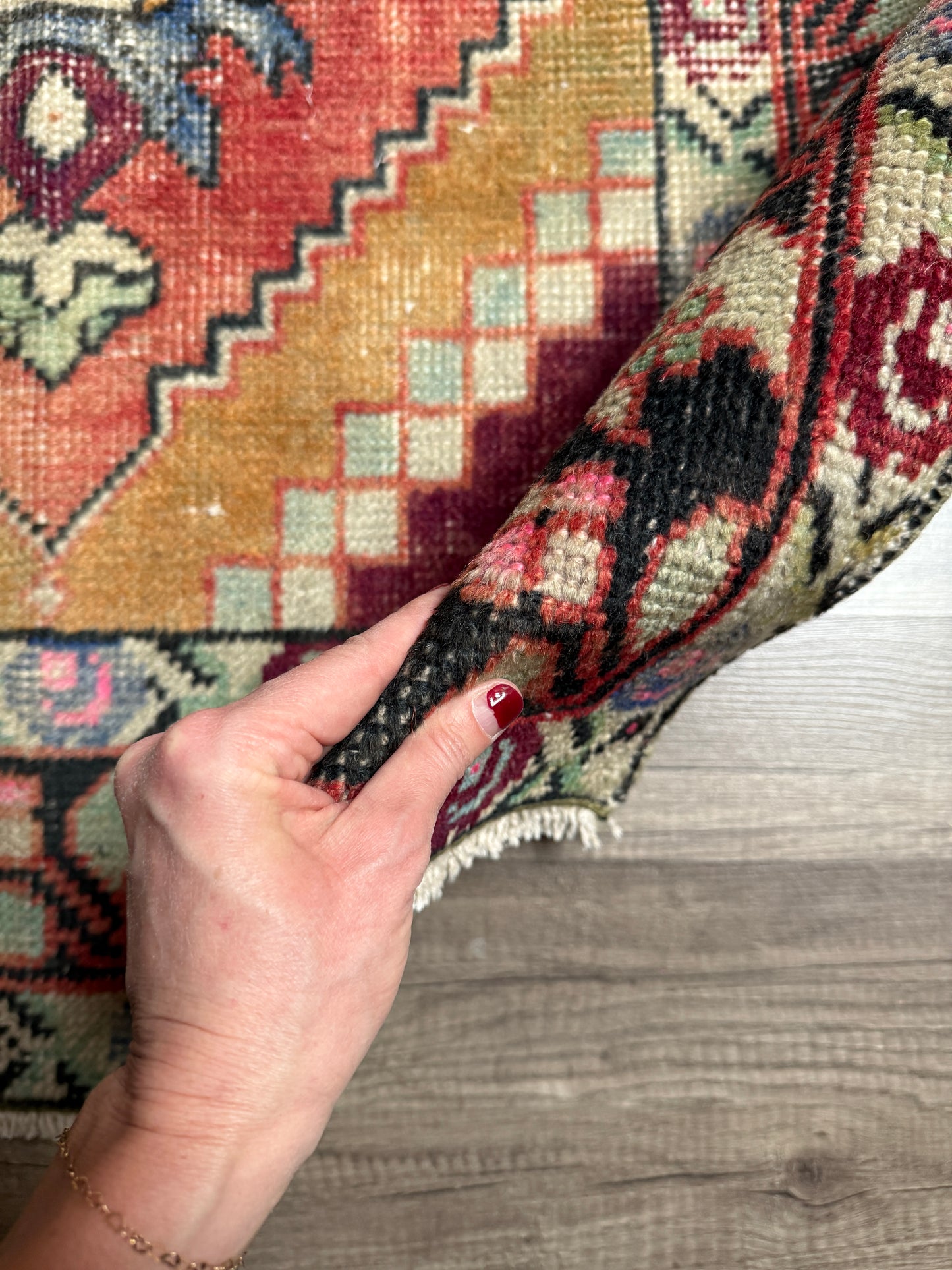 Vintage Turkish Rug No. R1215 - 3.1’x9.8’
