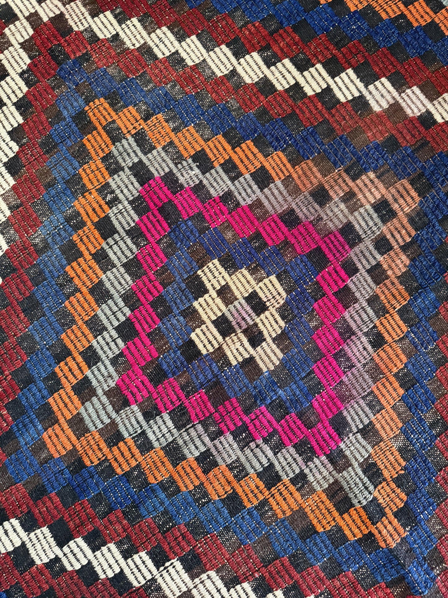 Vintage Turkish Kilim Area Rug No. A1224 - 4.8’x9.8’