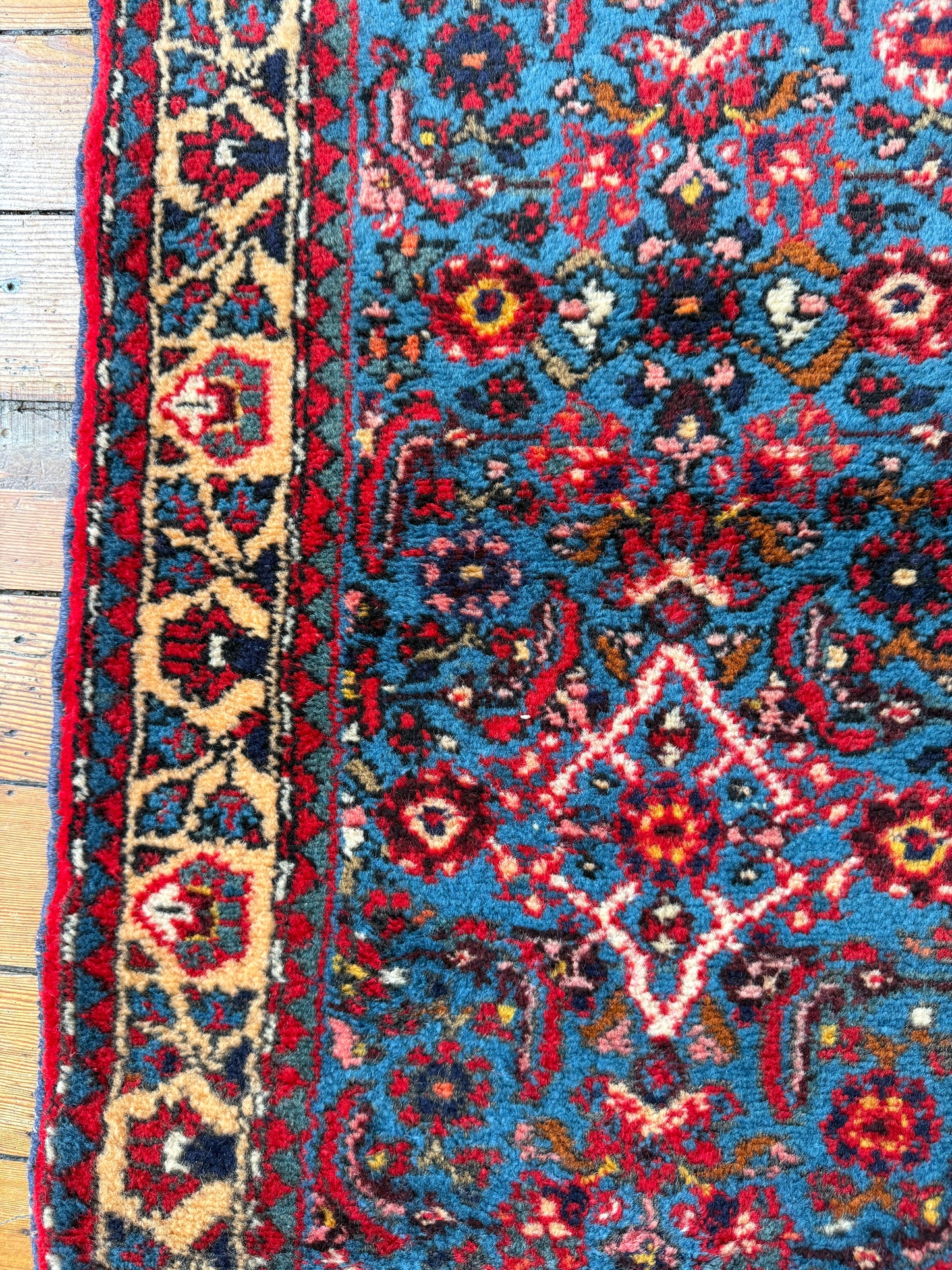 Vintage Persian Hamdan Area Rug No. A1197 - 2.9'x4.3'