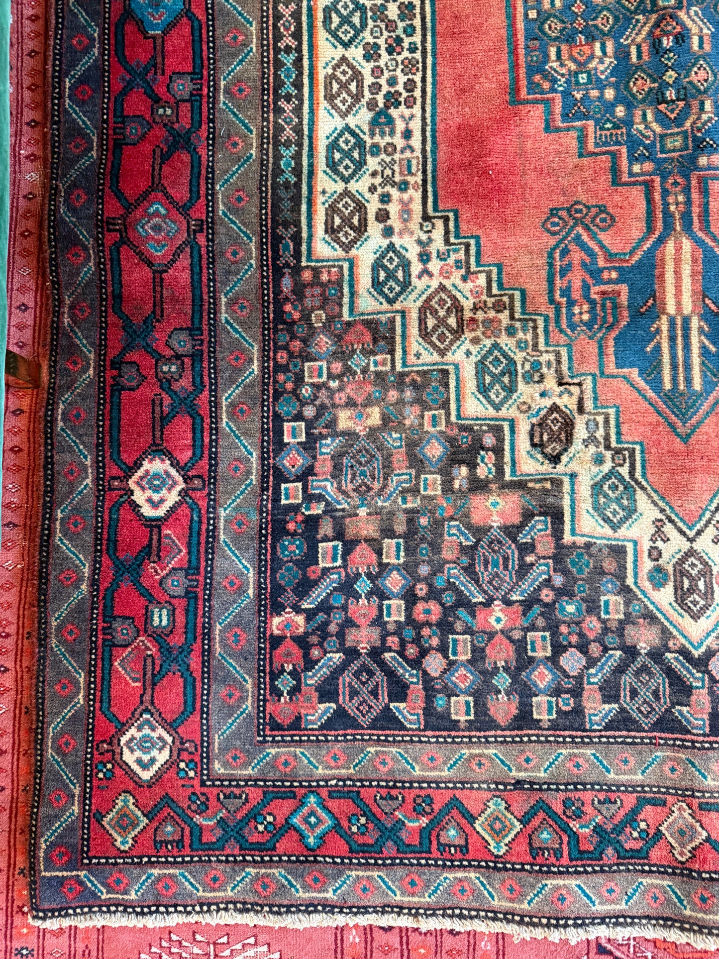 Vintage Persian Sirjan Area Rug No. A1193 - 4.1'x9.1'