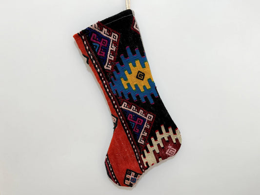 No. S104 - Vintage Turkish Rug Christmas Stocking