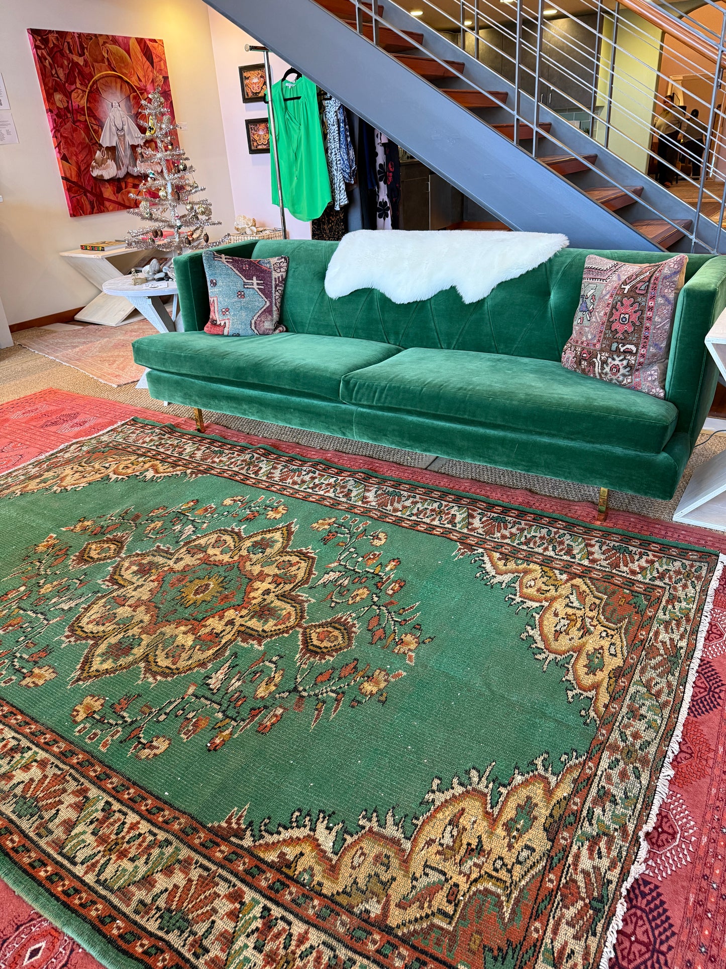 Vintage Turkish Area Rug No. A1192 - 5.8'x8.5'