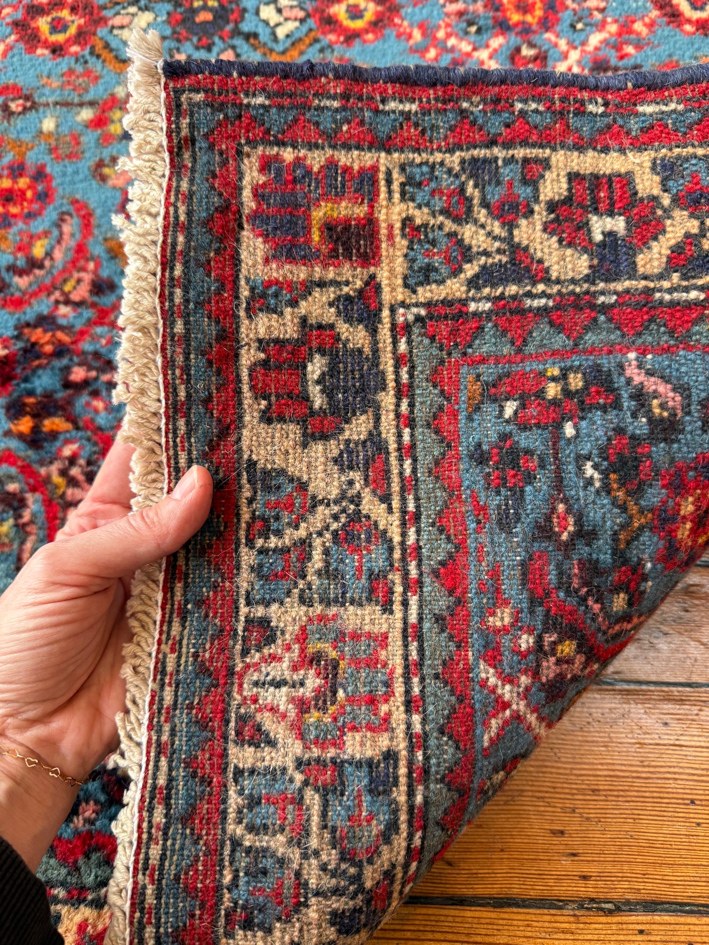 Vintage Persian Hamdan Area Rug No. A1197 - 2.9'x4.3'