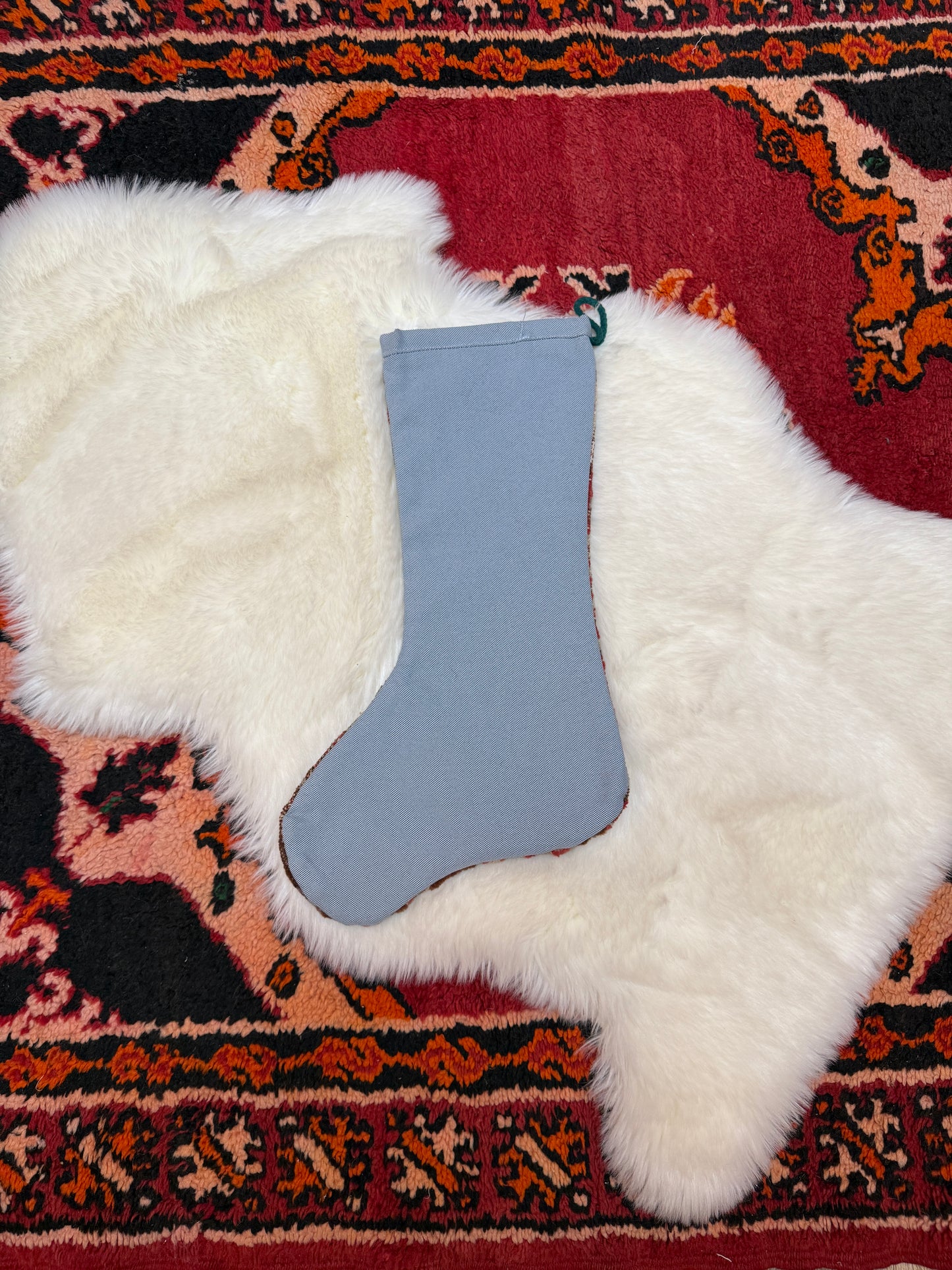 No. S254 - Vintage Turkish Rug Holiday Stocking