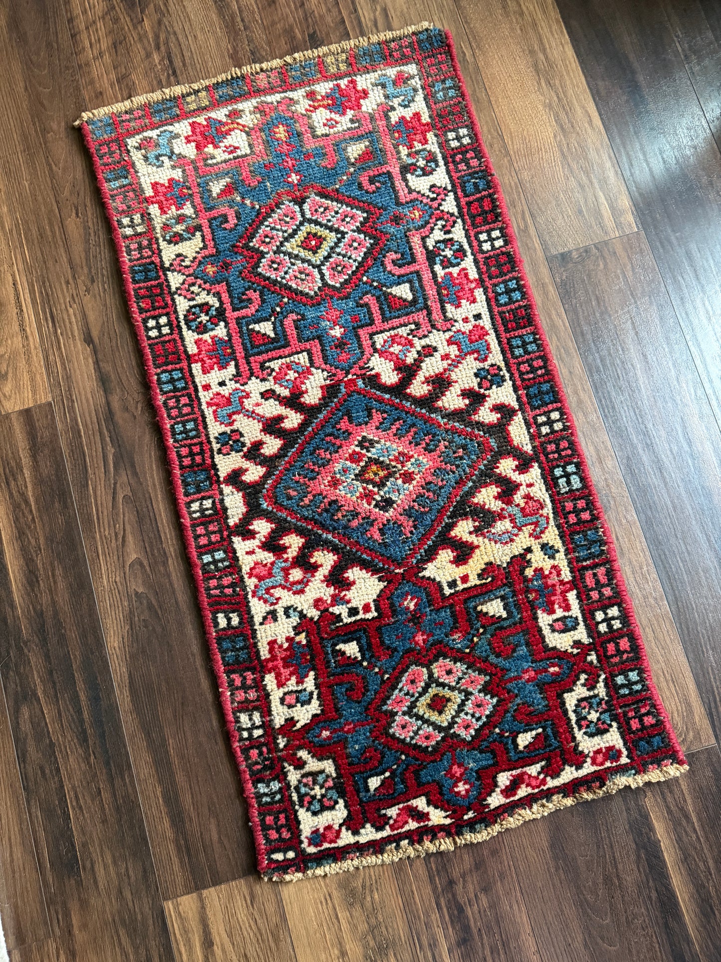Vintage Persian Karajeh Mini Rug 1.8’x3.5' - No. 726
