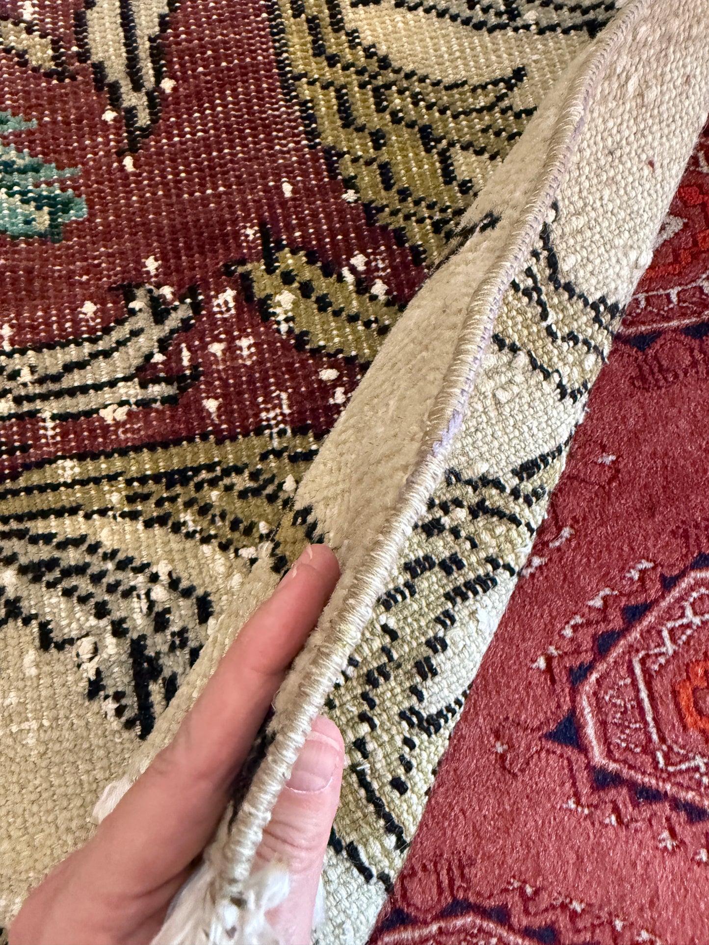 Vintage Turkish Area Rug No. A1191 - 6.1'x9.3'