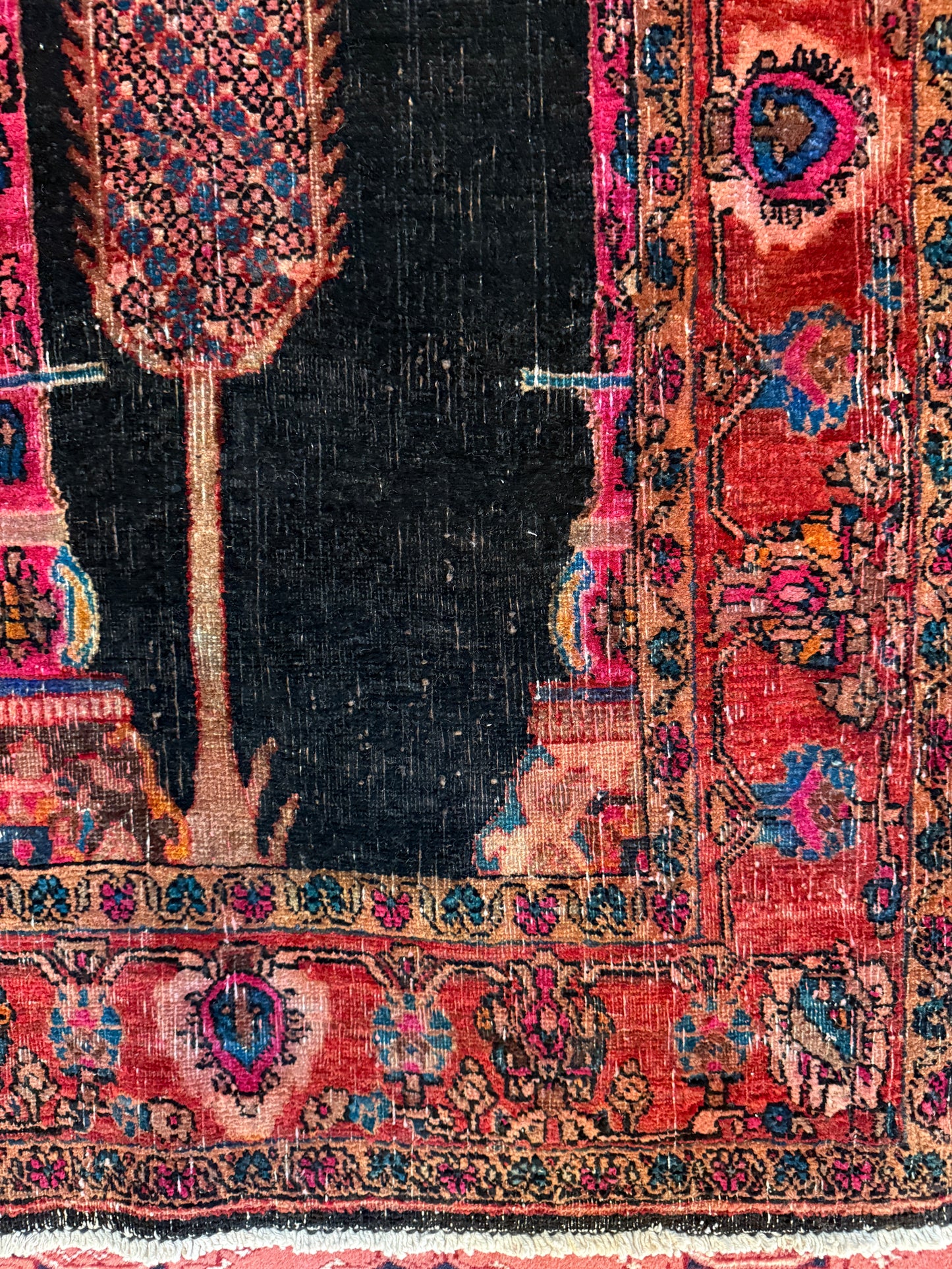 Vintage Persian Sarouk Area Rug No. A1194 -4.2'x6.5'