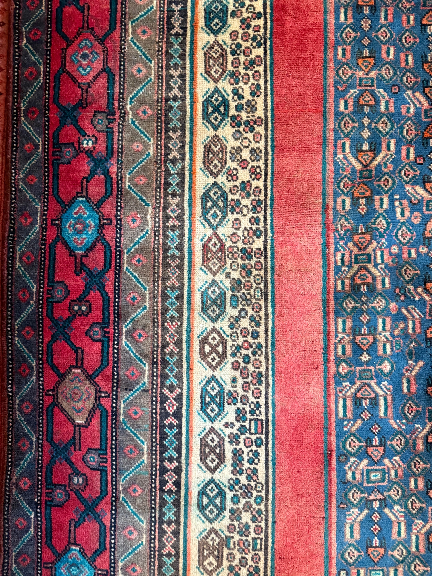 Vintage Persian Sirjan Area Rug No. A1193 - 4.1'x9.1'