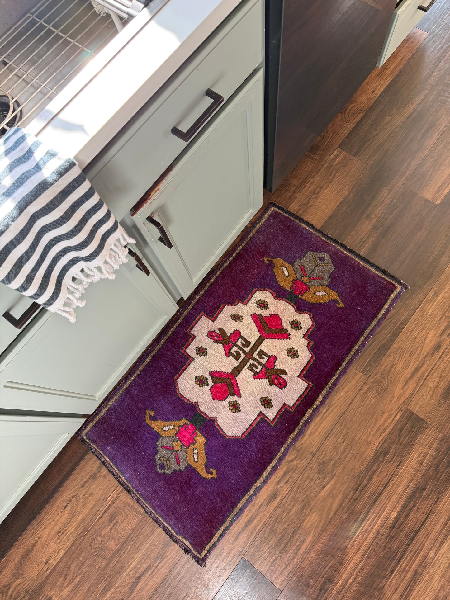 Vintage Turkish Mini Rug 1.8’x3.5' - No. 730