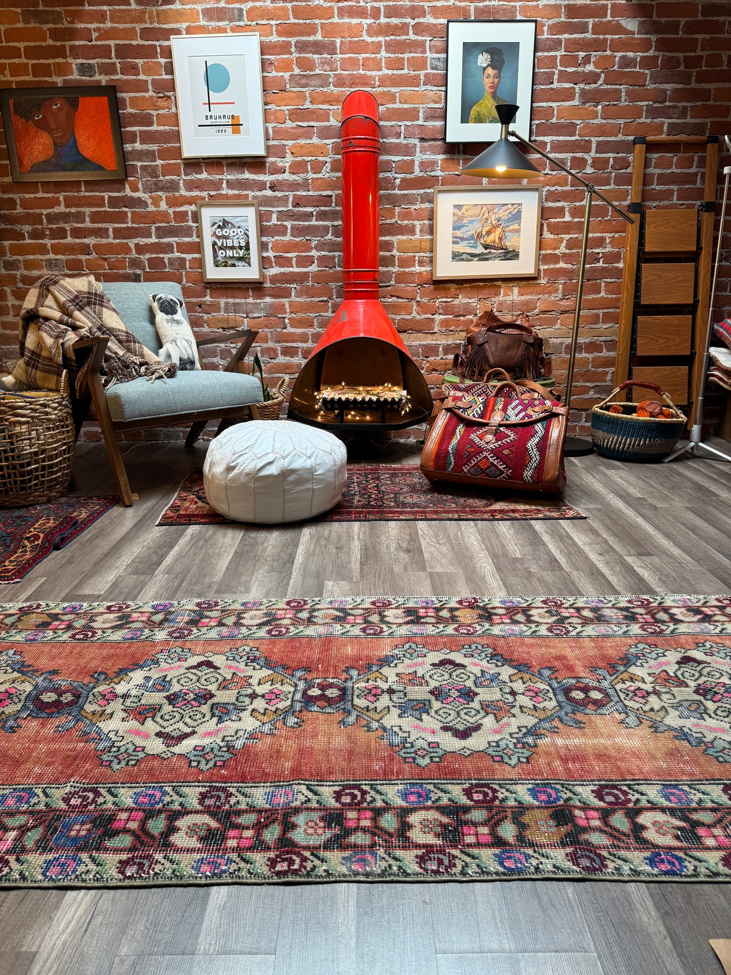 Vintage Turkish Rug No. R1215 - 3.1’x9.8’