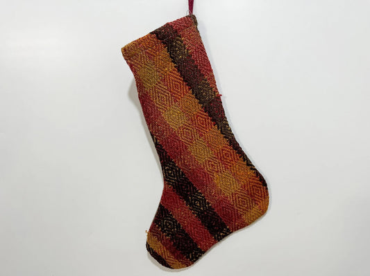 No. S106 - Vintage Turkish Rug Christmas Stocking